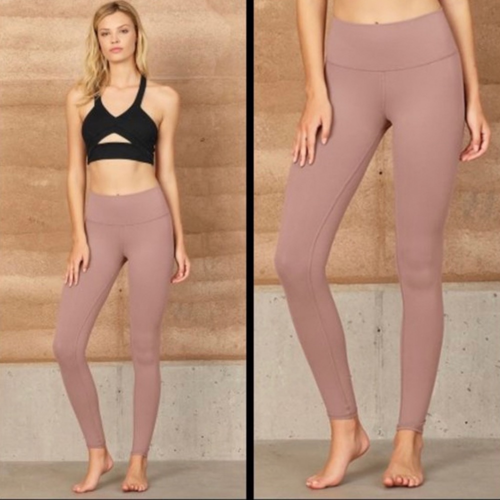 ALO YOGA smoky quartz warrior leggings M NWOT